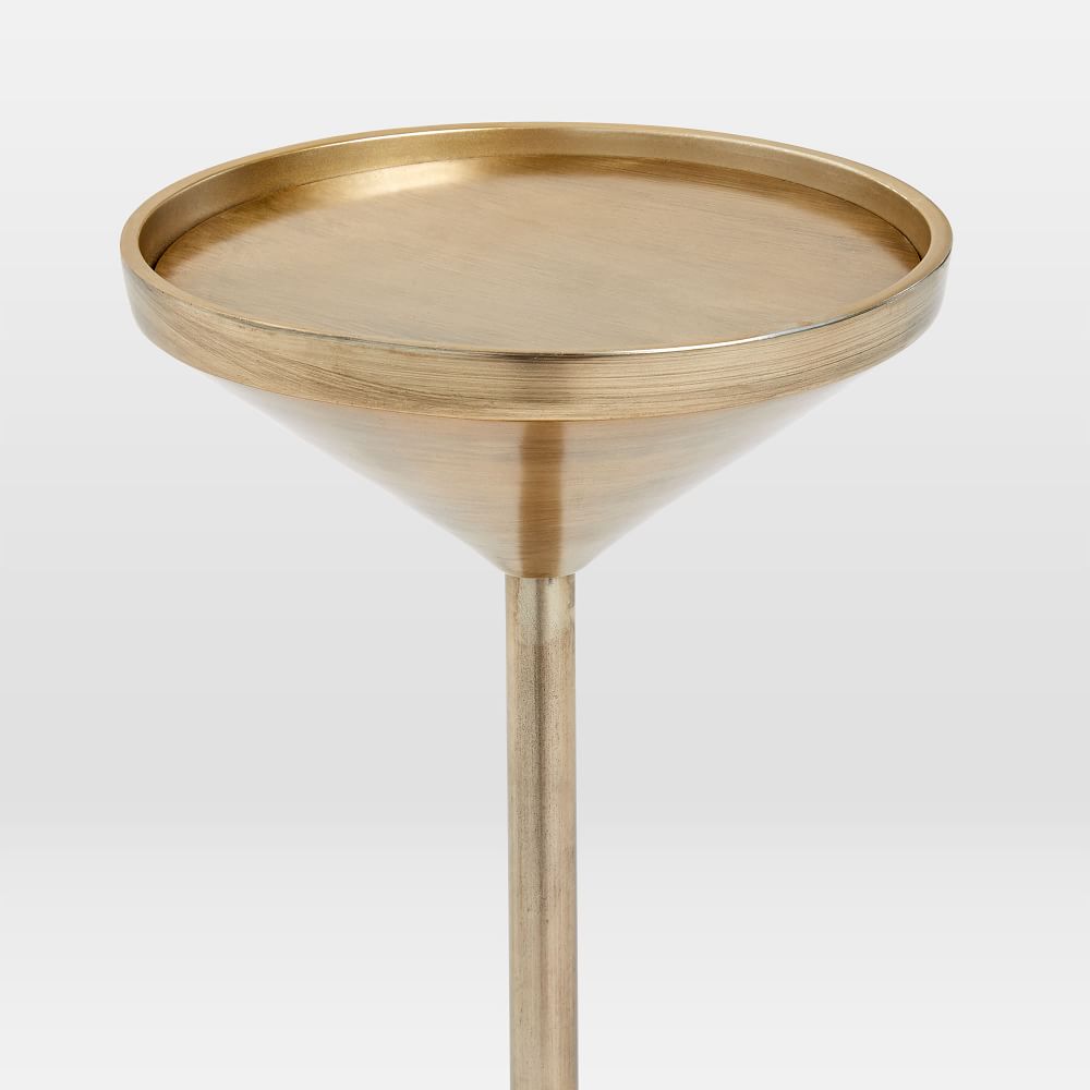 West elm faceted discount drink table